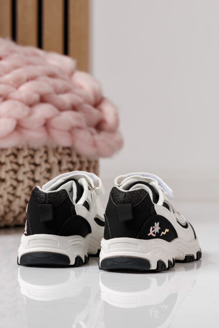 Детски маратонки черни от еко кожа Arya #24042