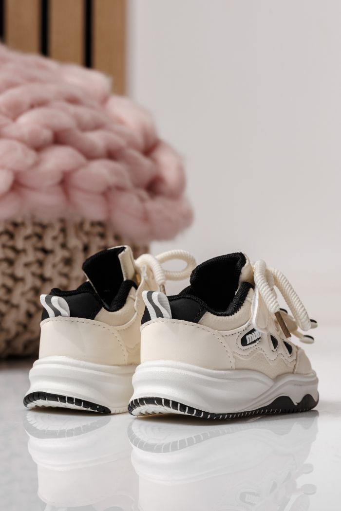 Детски маратонки черни от еко кожа Briana #24045