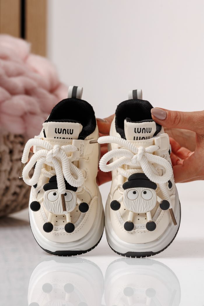 Детски маратонки черни от еко кожа Briana #24045