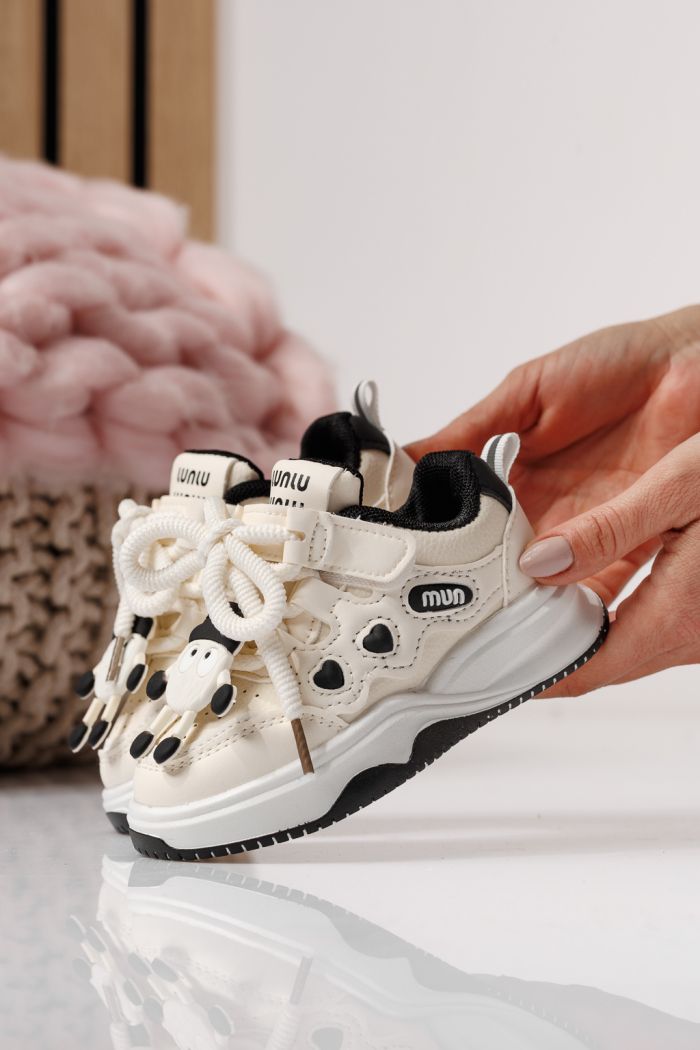 Детски маратонки черни от еко кожа Briana #24045