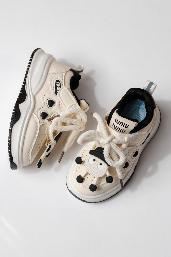 Детски маратонки черни от еко кожа Briana #24045