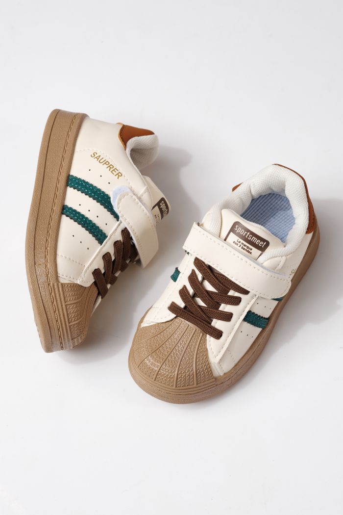 Детски маратонки зелени от еко кожа Allana #24018