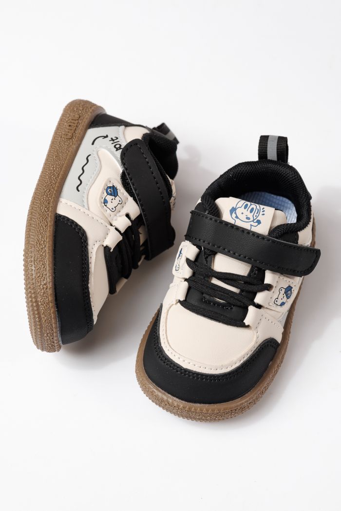 Детски маратонки черни от еко кожа Adda #24017