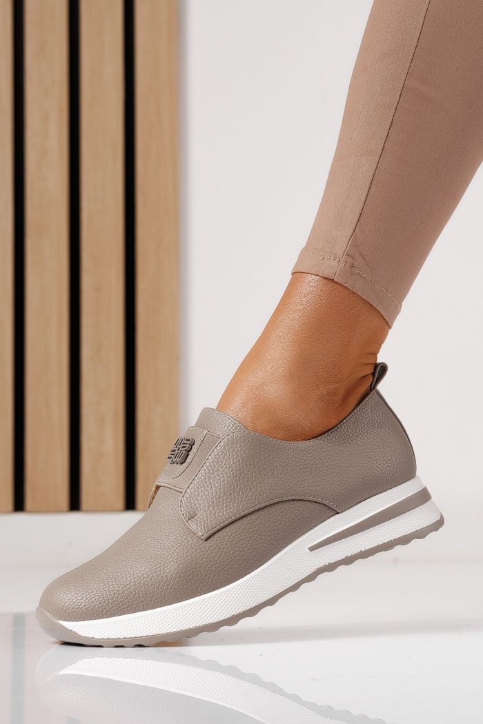 Дамски сиви ежедневни обувки от екокожа Lara #24202