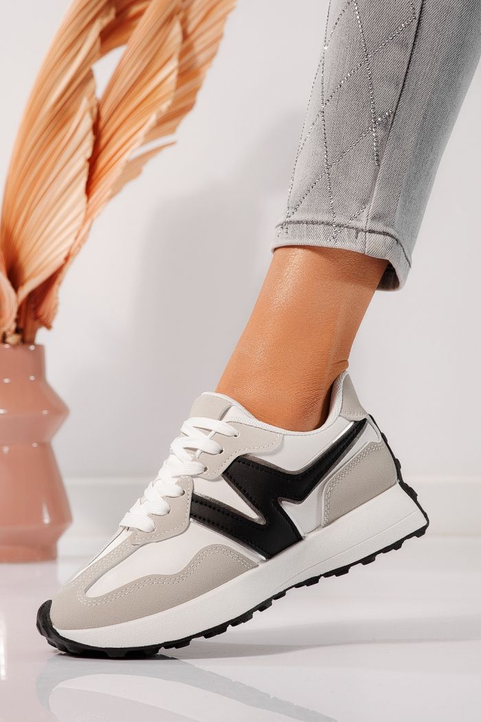 Дамски маратонки сиви от еко кожа Clare #24294