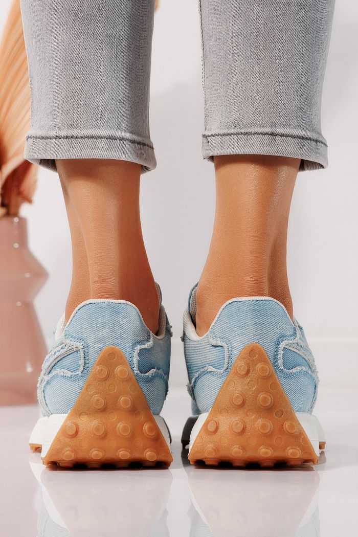 Дамски маратонки сини от еко кожа Clare #24295