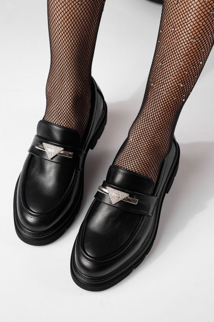 Всекидневни дамски обувки черни от еко кожа Venus #24279