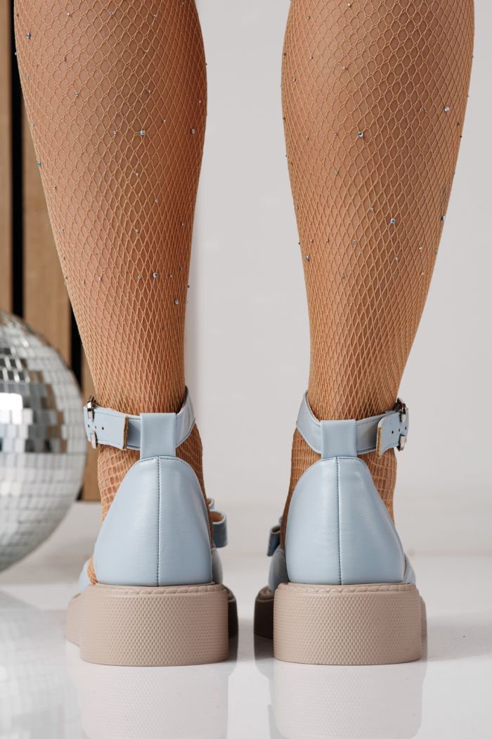 Дамски сини ежедневни обувки от екокожа Willy #24210