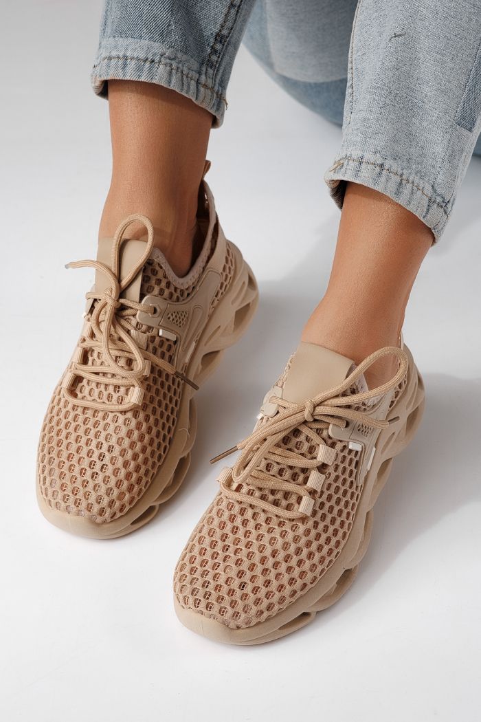 Дамски маратонки черни от текстилен материал Florentina #24311