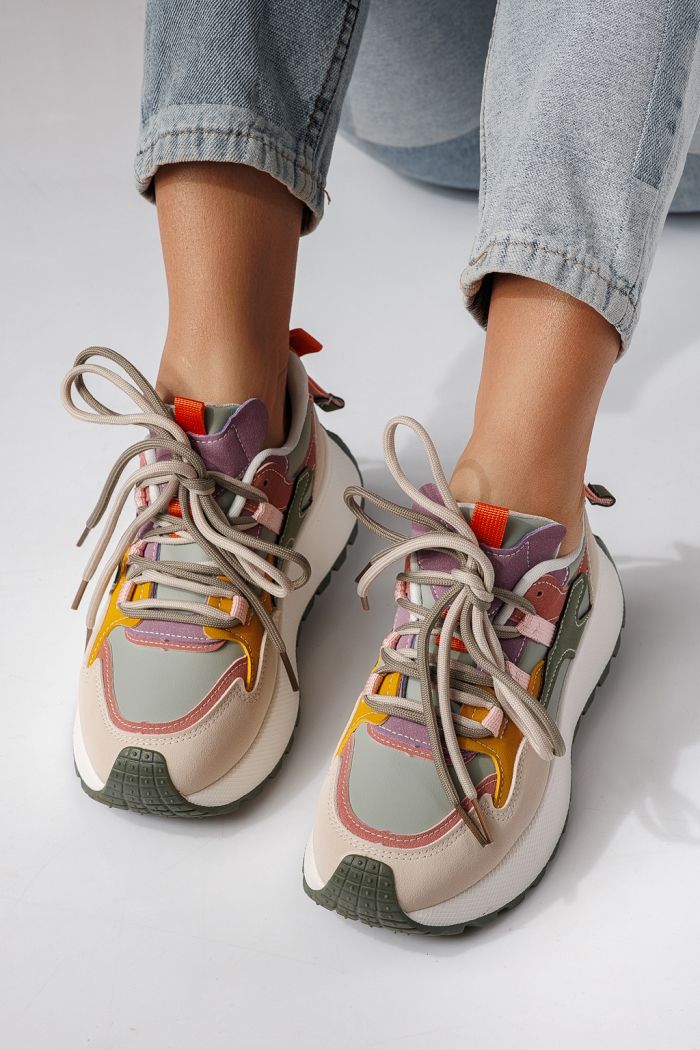 Дамски маратонки зелени от еко кожа Missy #24241