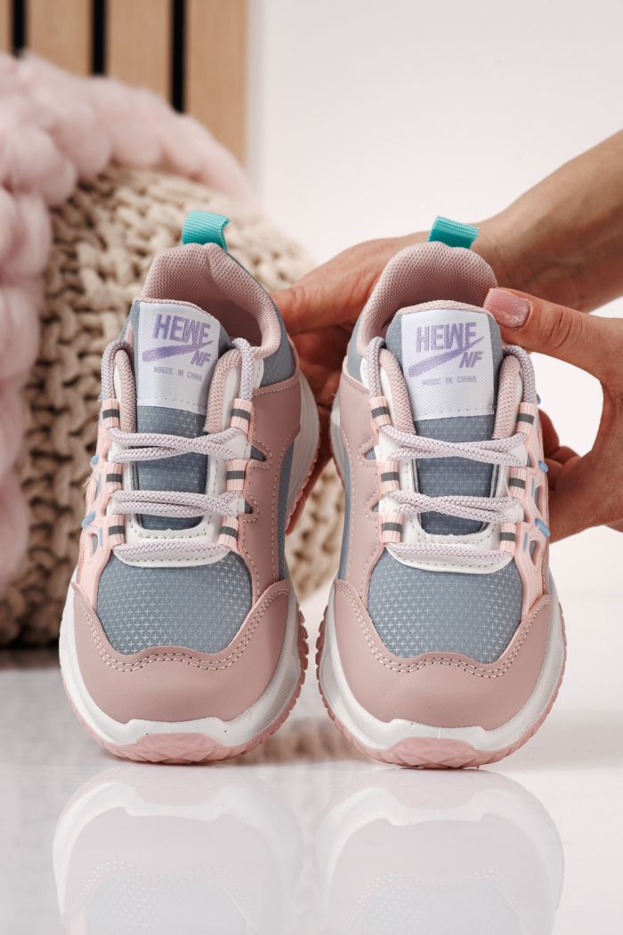 Детски маратонки розови от еко кожа Calista #24366