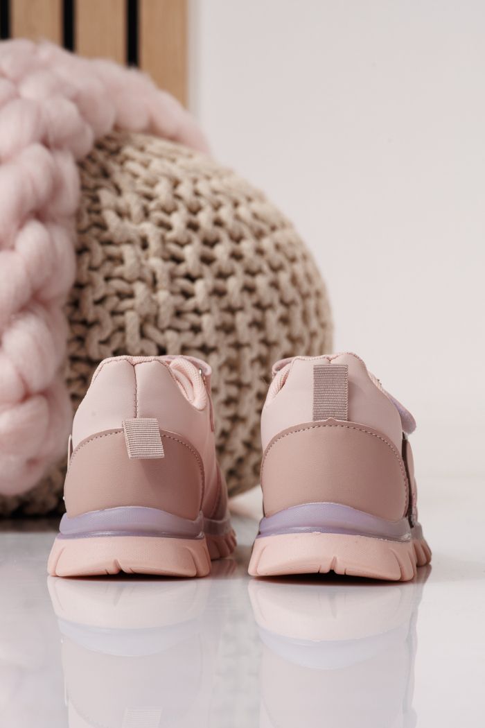 Детски маратонки розови от еко кожа Luna #24333