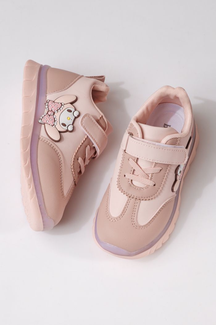 Детски маратонки розови от еко кожа Luna #24332