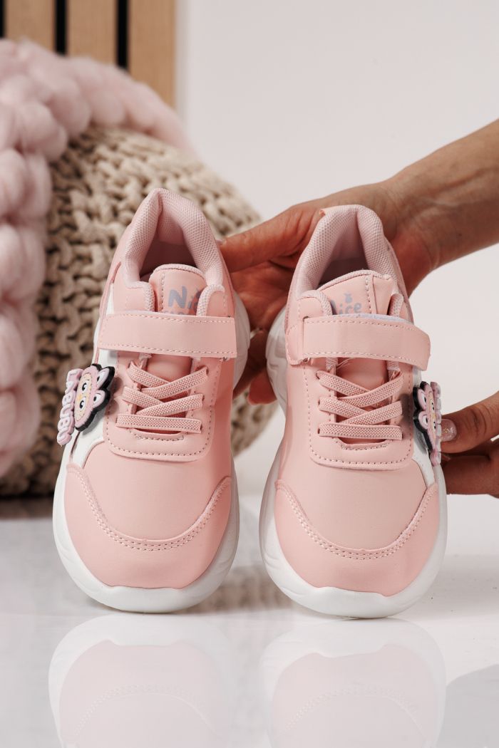 Детски маратонки розови от еко кожа Bubu #24373