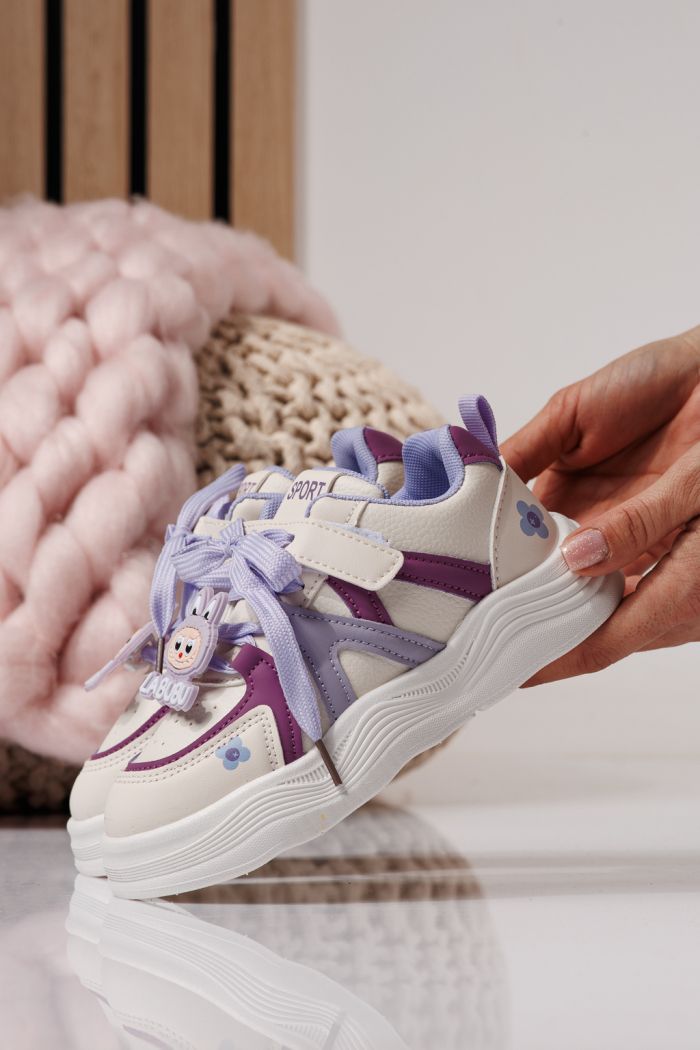 Детски маратонки лилави от еко кожа Bubu #24339