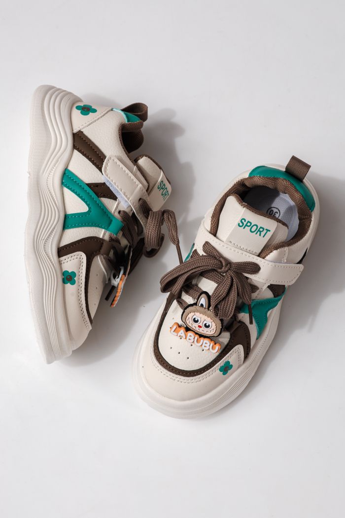 Детски маратонки зелени от еко кожа Bubu #24336