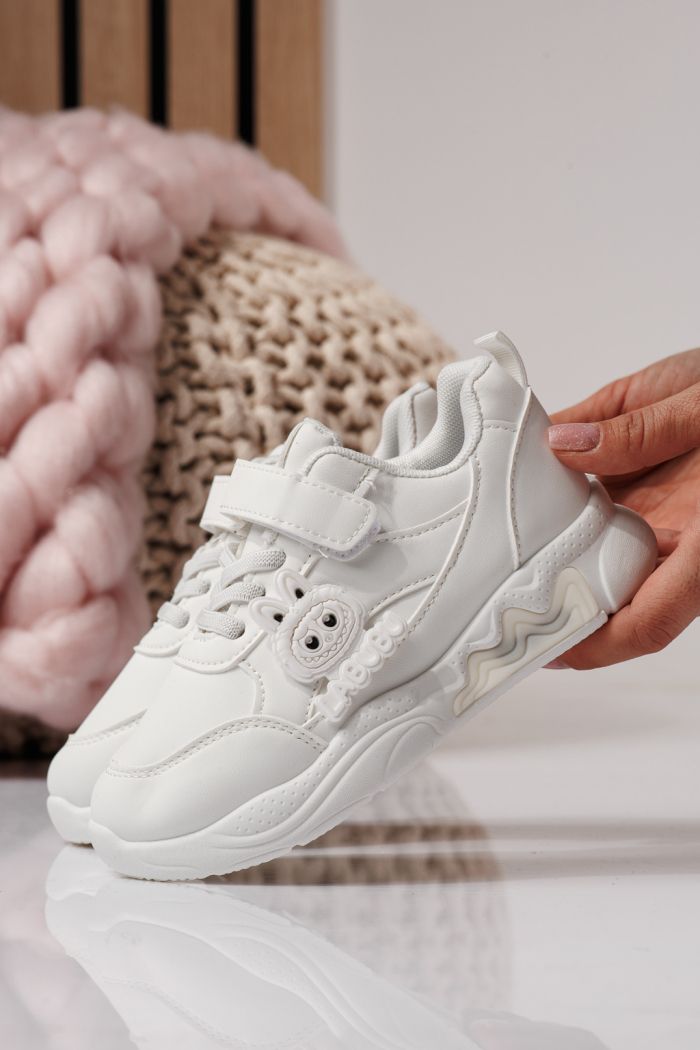 Детски маратонки бели от еко кожа Bubu #24375