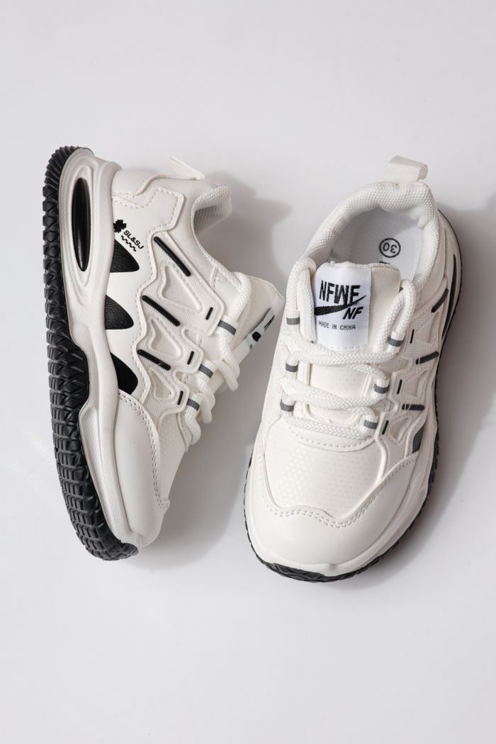 Детски маратонки бели от еко кожа Calista #24365