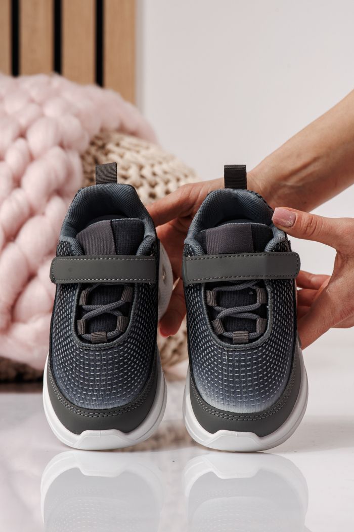 Детски маратонки сиви от текстилен материал Victoria #24353