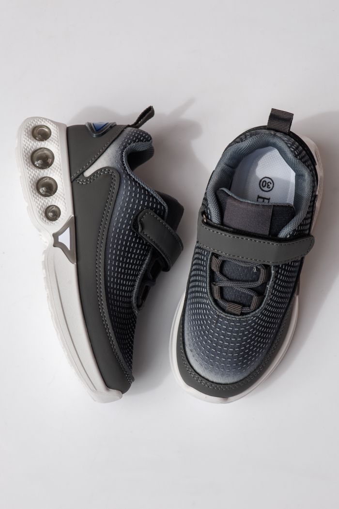 Детски маратонки сиви от текстилен материал Victoria #24353