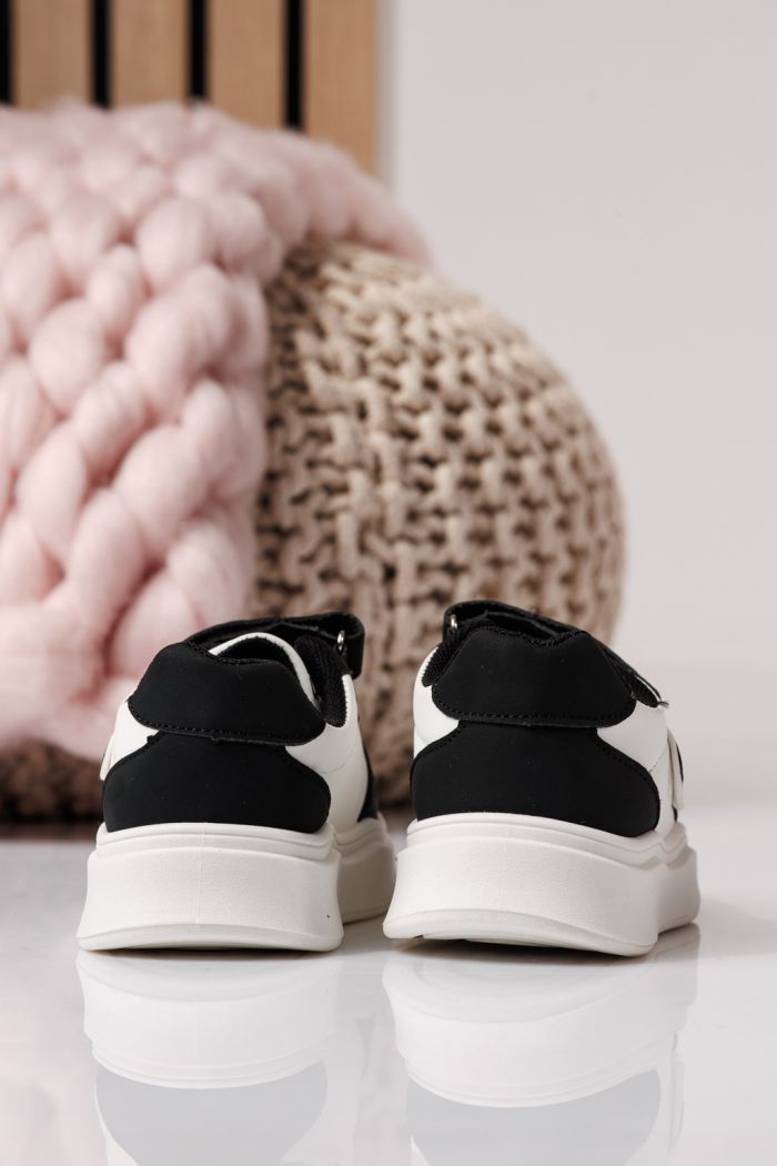 Детски маратонки бели от еко кожа Isabella #24362