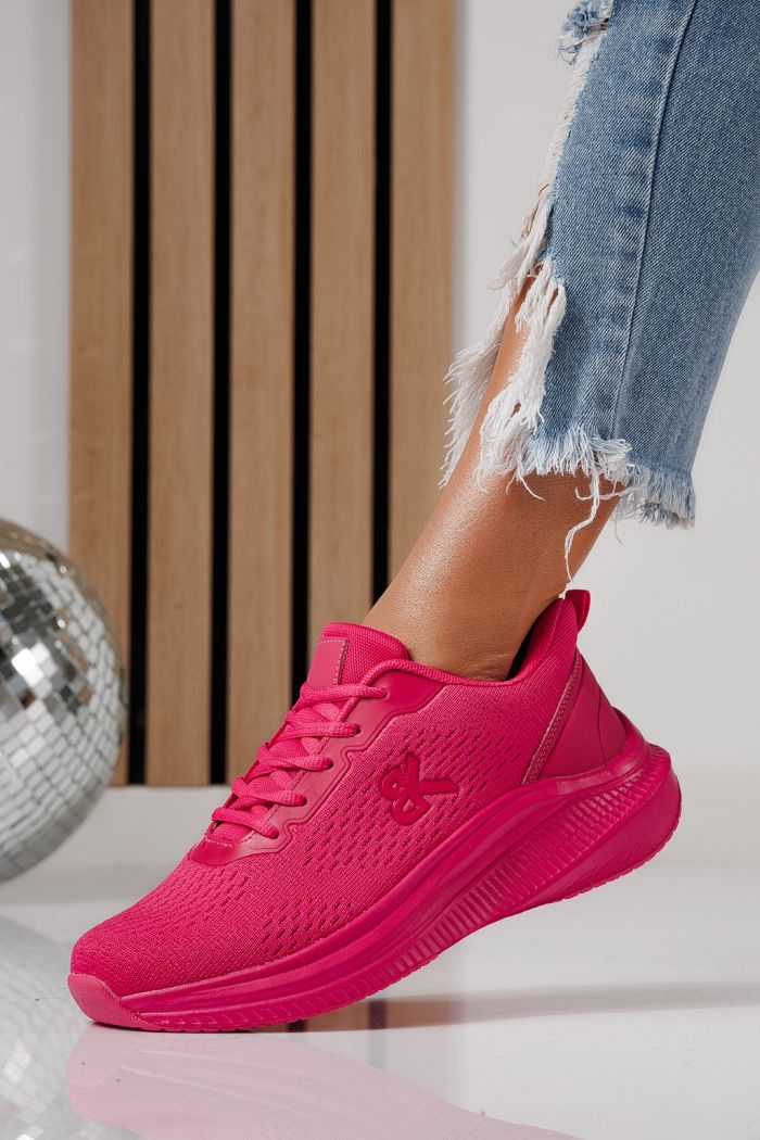 Дамски маратонки розови от текстилен материал Anaiss #24388