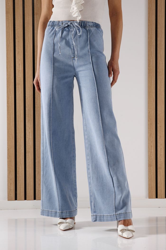 Дънки Разкроени Дамски Arya сини #A1368