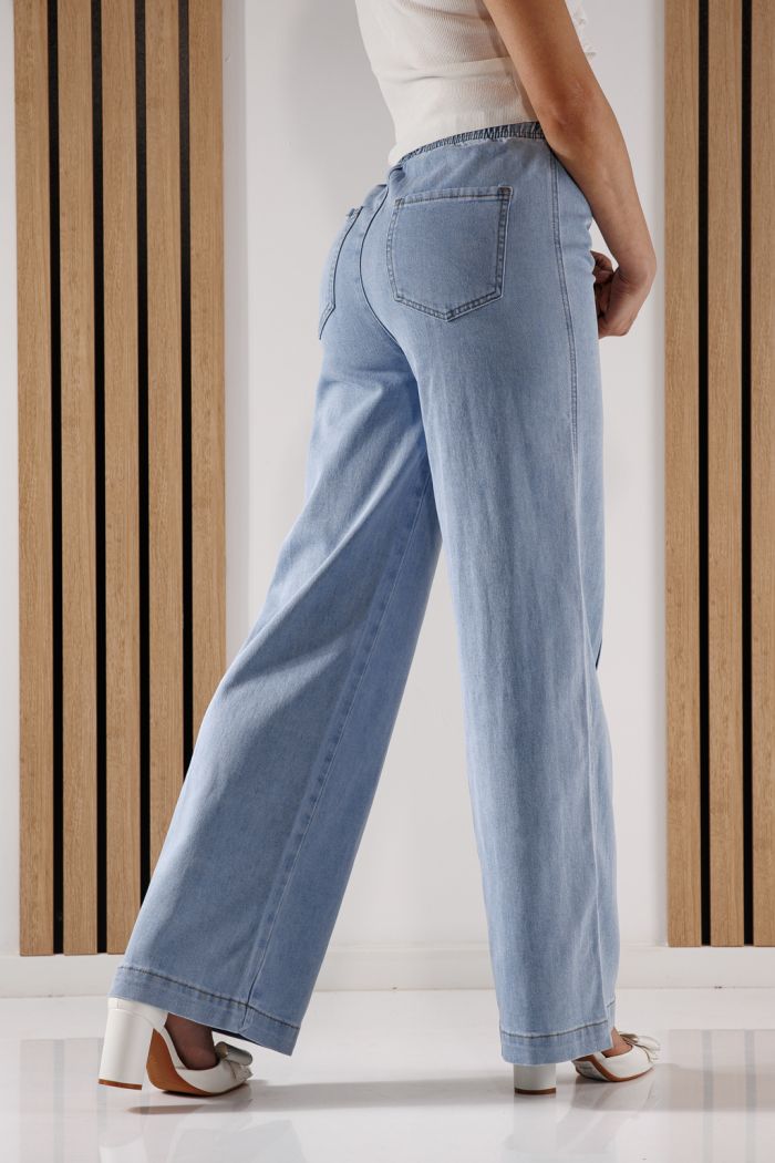 Дънки Разкроени Дамски Arya сини #A1368