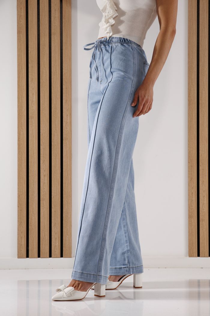 Дънки Разкроени Дамски Arya сини #A1368