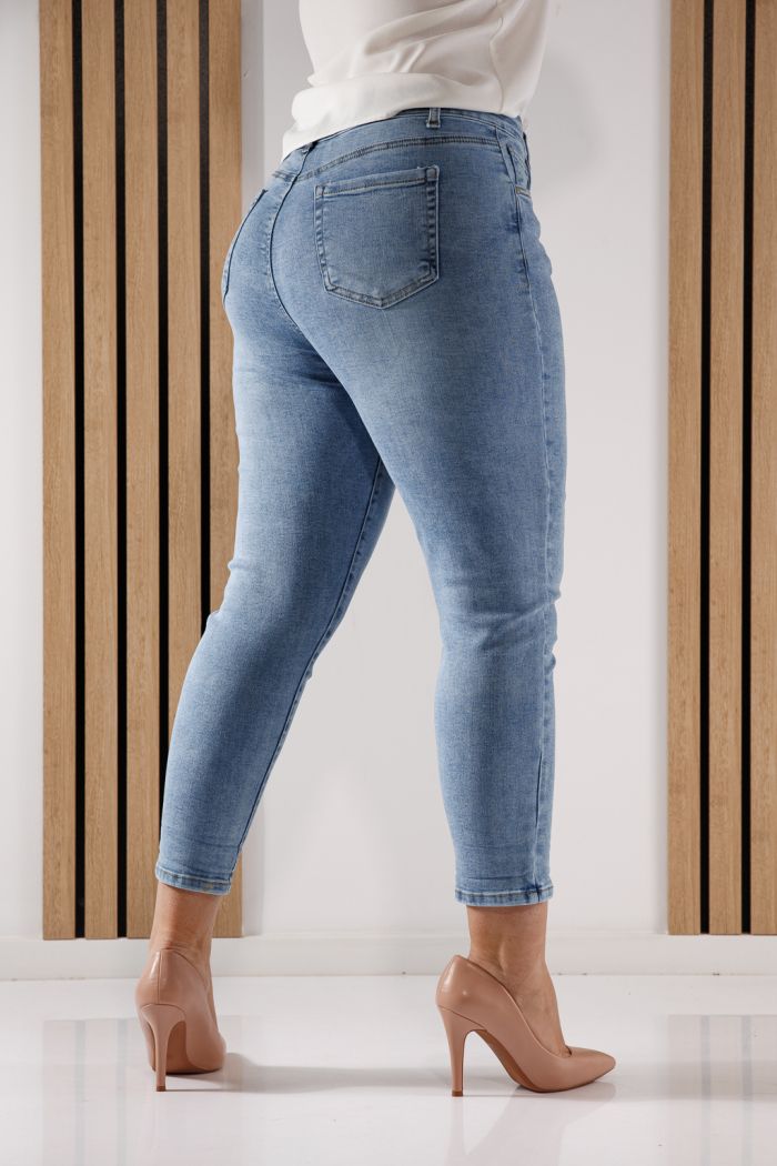 Дънки Baggy Fit  Дамски Diana сини #A1356