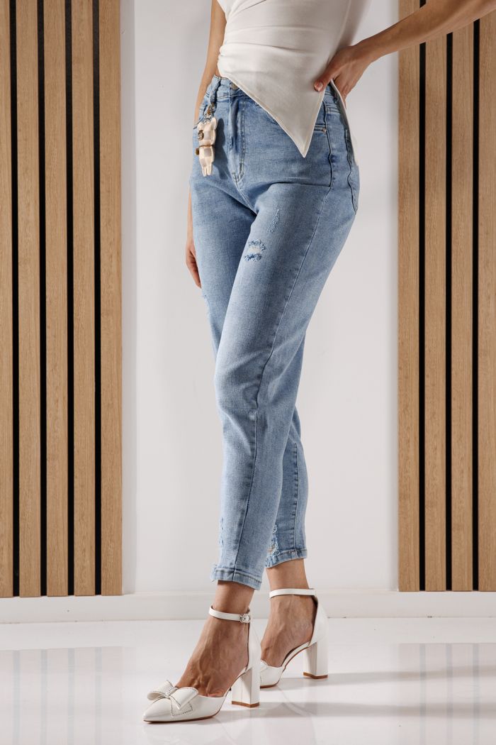 Дънки Baggy Fit Дамски Allana сини #A1366