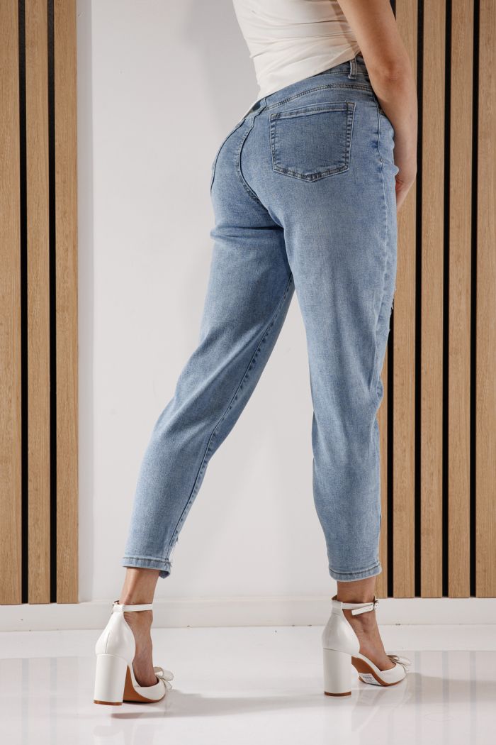 Дънки Baggy Fit Дамски Allana сини #A1366