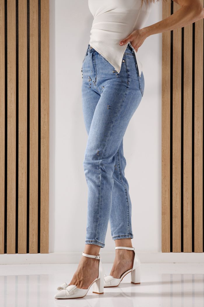 Дънки Baggy Fit Дамски Azaleea сини #A1357