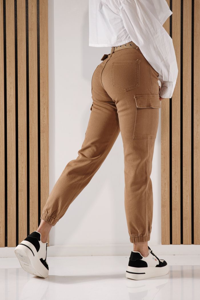 Дамски карго дънки Mara Каки #A604