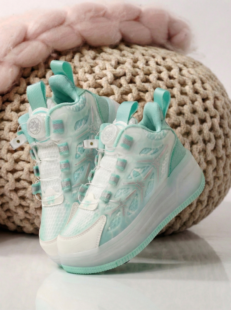 Зелени текстилни ролер маратонки Helys #24393