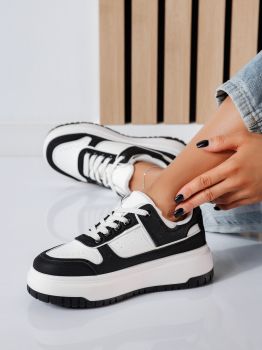 Дамски маратонки бели от еко кожа Mavis #24465