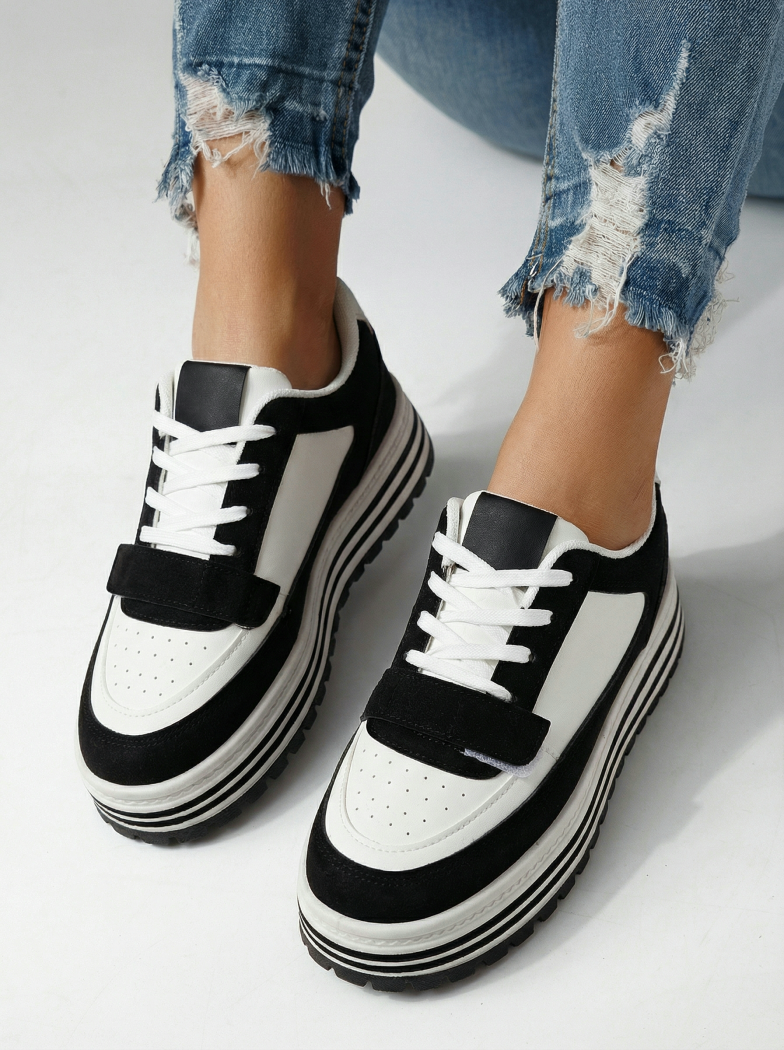 Дамски маратонки бели от еко кожа Tabitha #24454