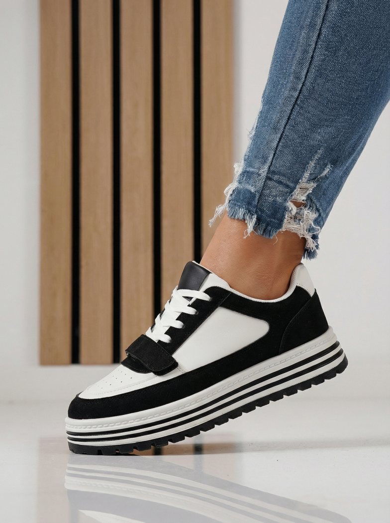 Дамски маратонки бели от еко кожа Tabitha #24454