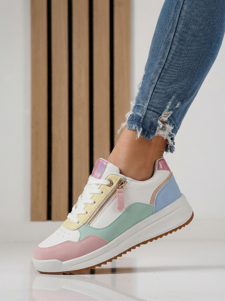 Дамски маратонки многоцветни от еко кожа Alana #24415