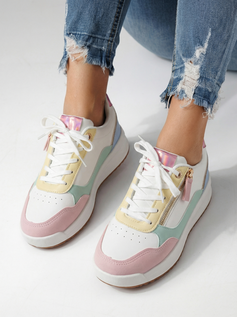 Дамски маратонки многоцветни от еко кожа Alana #24415