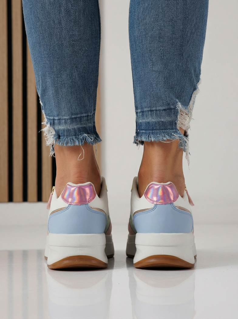 Дамски маратонки многоцветни от еко кожа Alana #24415