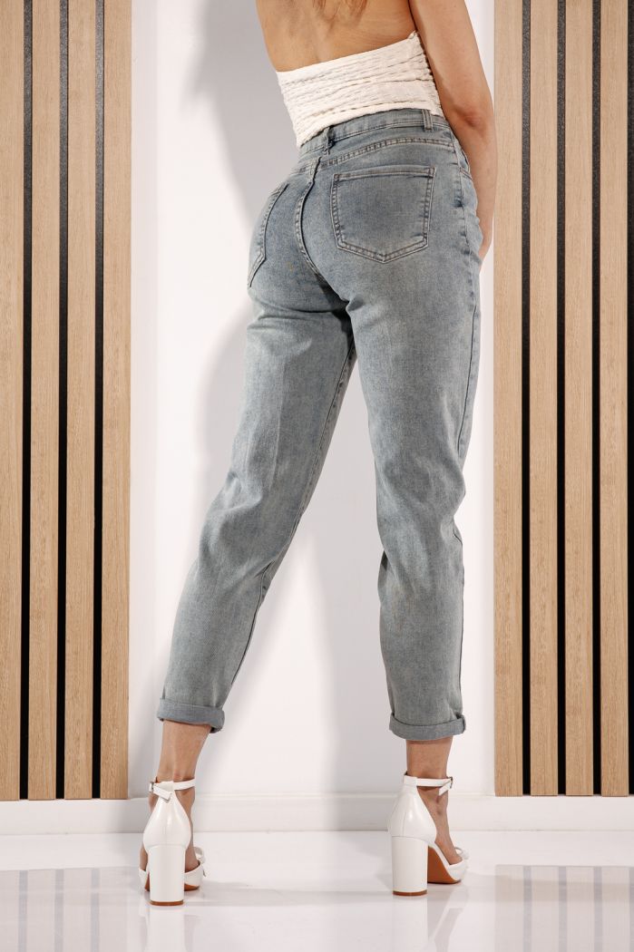 Дънки Baggy Fit Дамски Olga Сини #A1381