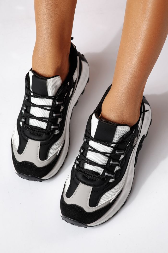 Дамски маратонки черни от текстилен материал Agatha #24412