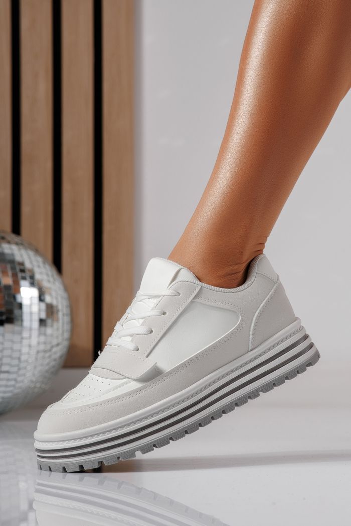 Дамски маратонки сиви от еко кожа Tabitha #24455