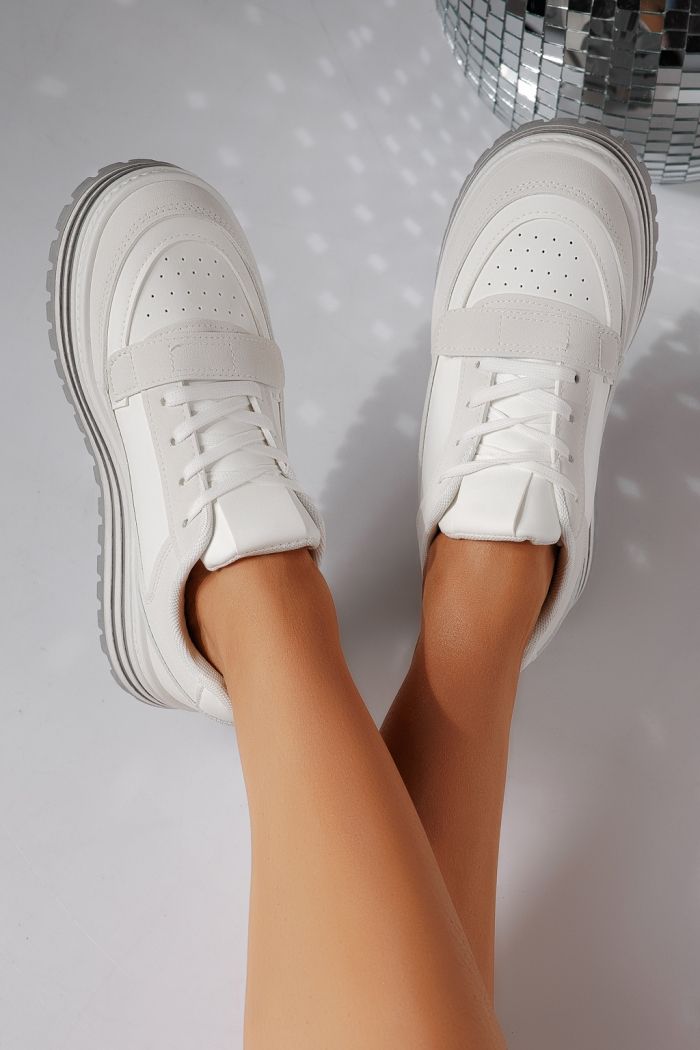 Дамски маратонки сиви от еко кожа Tabitha #24455