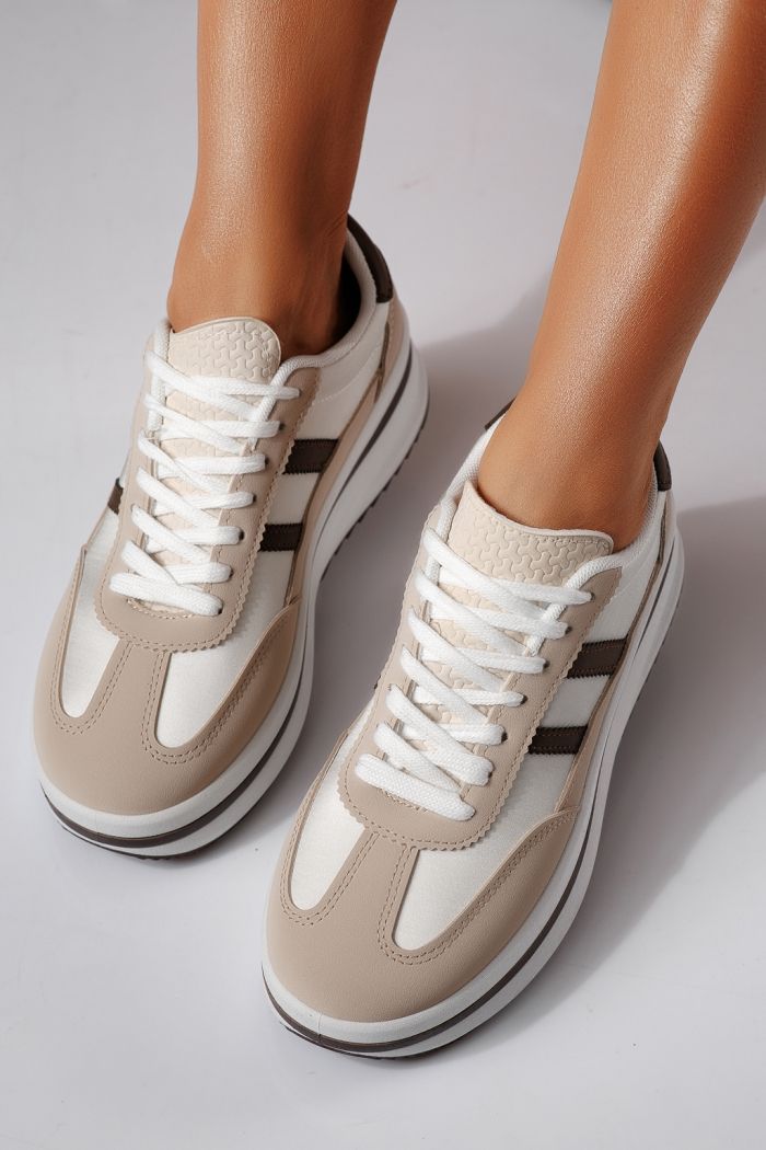 Дамски маратонки бежови от еко кожа Diana2 #24475