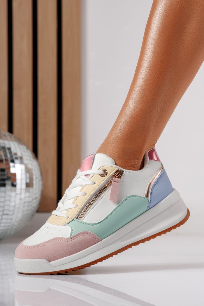 Дамски маратонки многоцветни от еко кожа Alana #24415