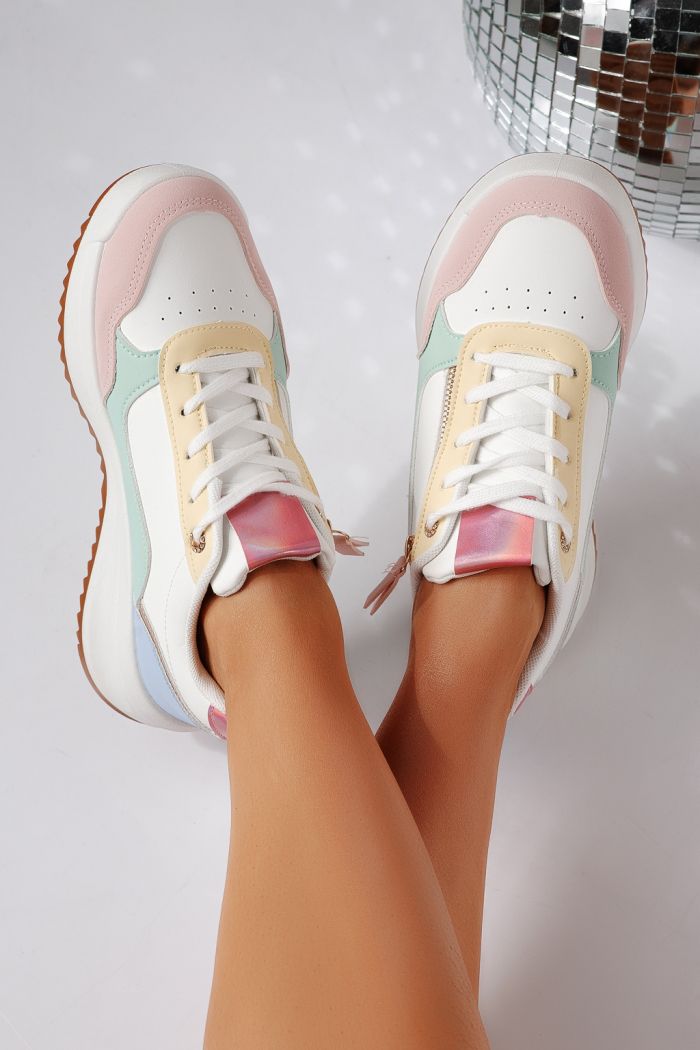 Дамски маратонки многоцветни от еко кожа Alana #24415