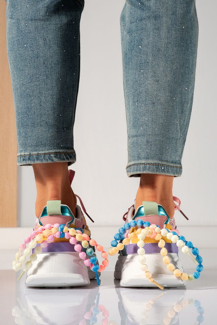 Дамски маратонки многоцветни от еко кожа Maddy #24531