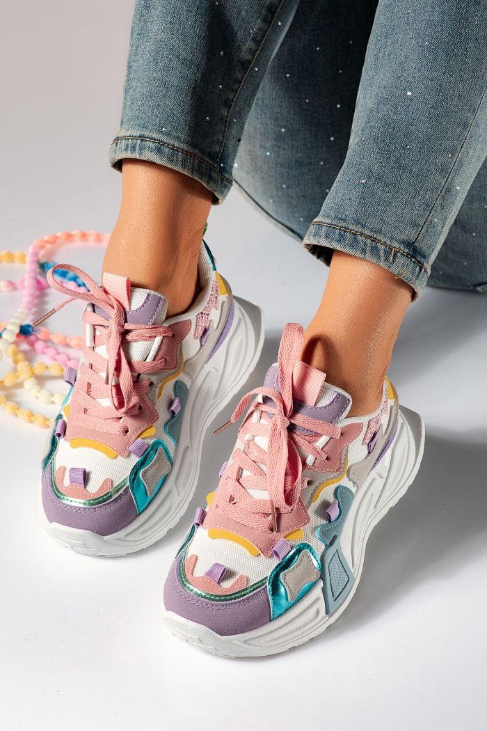 Дамски маратонки многоцветни от еко кожа Maddy #24531